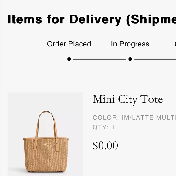 Coach Mini City Tote -NWT
COLOR: IM/LATTE MULTI - Picture 2 of 11